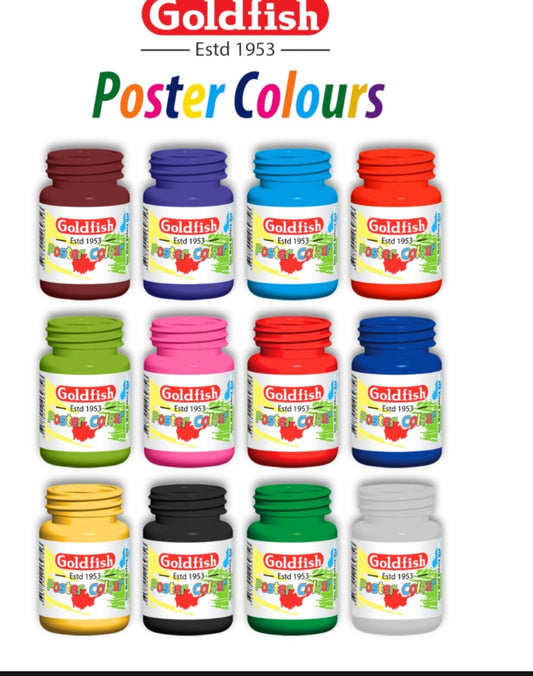 12 Poster paints